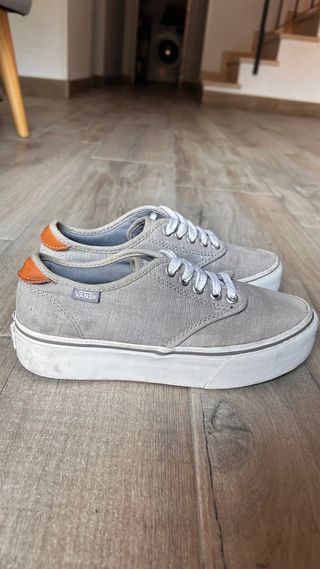 Zapatillas Vans Plataforma Grises