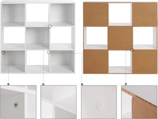 Estantería 9 cubos 90x90 cm