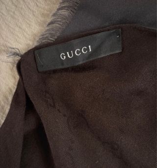 Sciarpa foulard vintage Gucci lana e seta