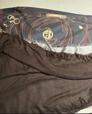 Sciarpa foulard vintage Gucci lana e seta