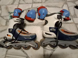 Patines en línea y protecciones