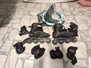 Patines en línea y protecciones