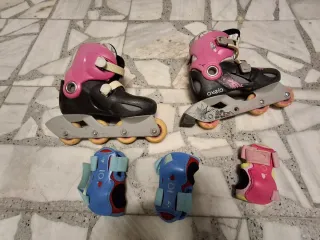 Patines en línea y protecciones