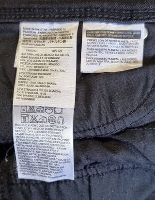 Pantalón Levi Strauss Negro Talla S