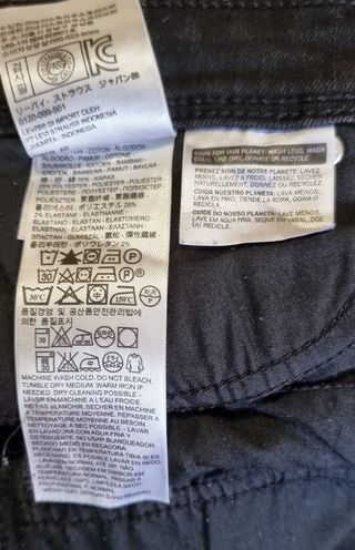 Pantalón Levi Strauss Negro Talla S