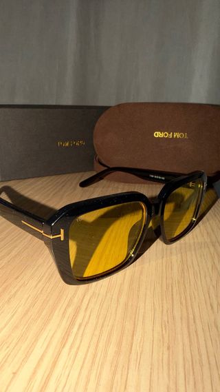Gafas Tom Ford Negras Lentes Amarillas