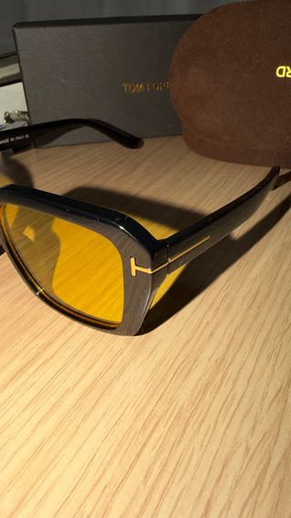 Gafas Tom Ford Negras Lentes Amarillas