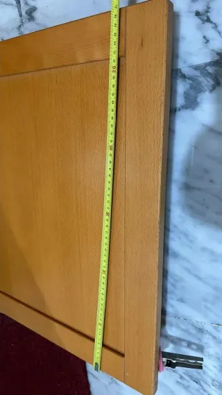 4 frentes cajón y 1 puerta madera