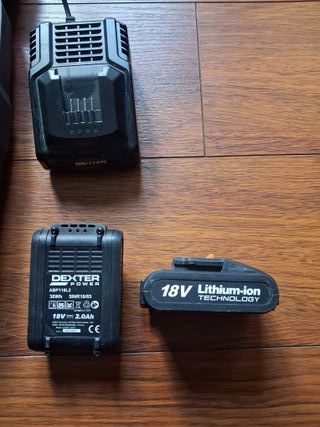 2 Baterías Dexter Power + Cargador + Caja