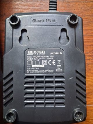 2 Baterías Dexter Power + Cargador + Caja