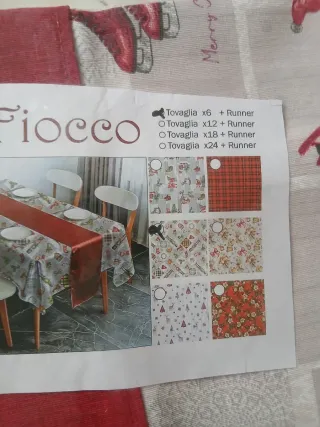 Copritavolo con runner natalizio