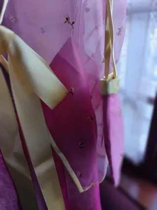 Vestido largo fiesta fucsia