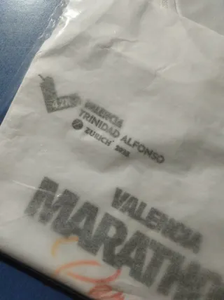 Camiseta tirantes Maratón Valencia talla S NUEVA
