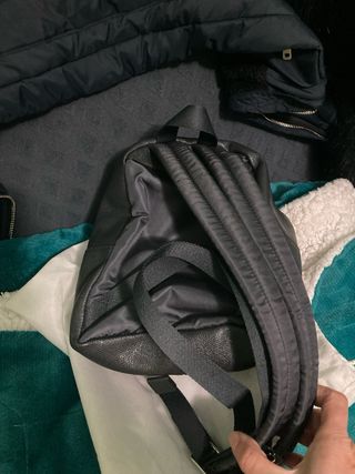 Mochila Mini Coach Negra y Turquesa