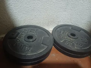 Kit Mancuernas Musculación Disco Hierro