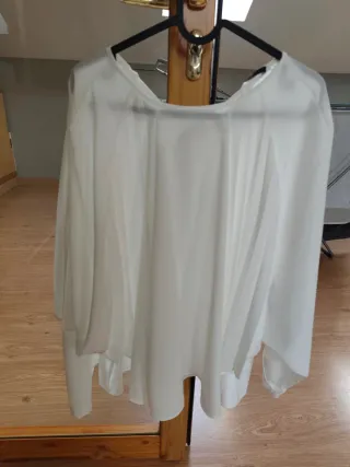 Blusa blanca manga larga
