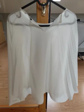 Blusa blanca manga larga