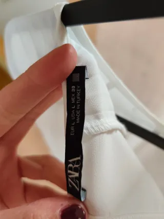 Blusa blanca manga larga