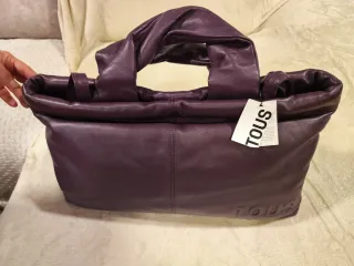 Bolso Tous Piel Morado Nuevo