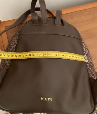 Zaino Motivi donna marrone con logo