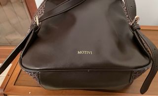 Zaino Motivi donna marrone con logo