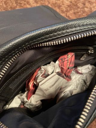 Borsa a spalla in pelle nera da uomo Yanko nuova