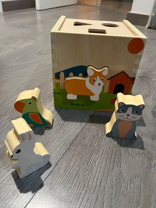 Juego de encaje de madera para bebés