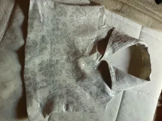 Top fiesta plateado talla 46