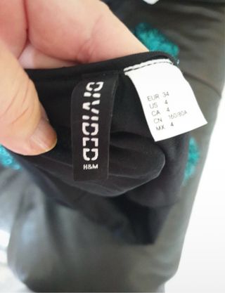 Vestido lentejuelas Divided verde