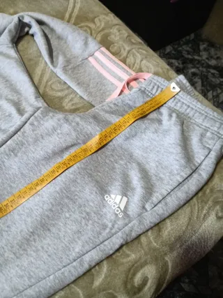 Chándal Adidas Gris y Rosa Talla M