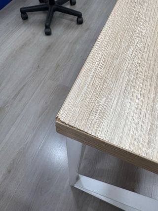 Escritorio Nórdico Blanco-Madera