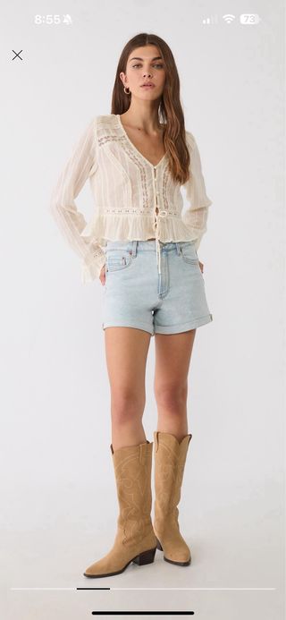 Shorts vaqueros azules