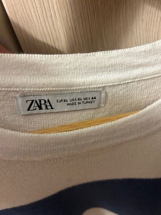 Camiseta Zara rayas manga corta Talla XL
