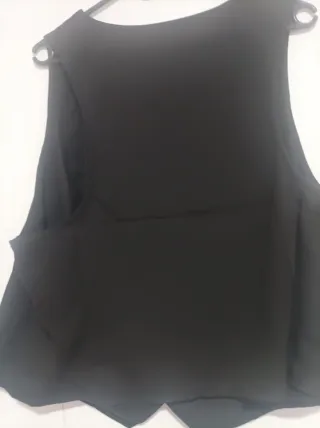 Chaleco negro mujer talla única
