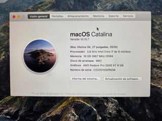 iMac Apple Plata y Blanco