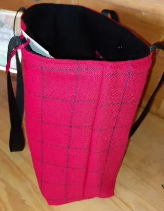 Bolso artesanal lana fría gran capacidad