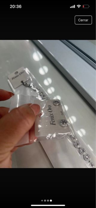 Conjunto Pendientes y Pulsera Brillante