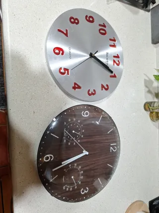 2 Orologi da Parete Cucina