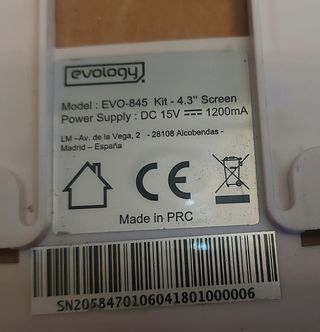 Repuestos evology videoportero