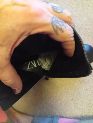 Botines tacón y plataforma negros