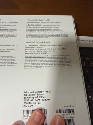 Teclado Microsoft Surface Pro 12