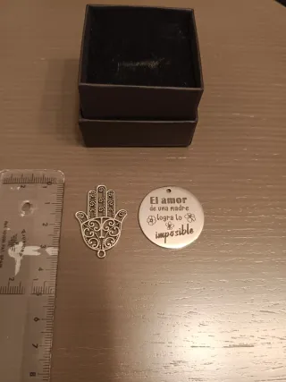 Colgante Mano de Fátima y Amor de Madre