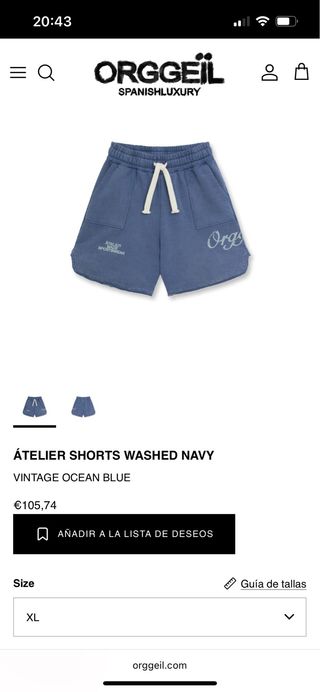 Orggeil  Pantalones Cortos Algodón Talla L