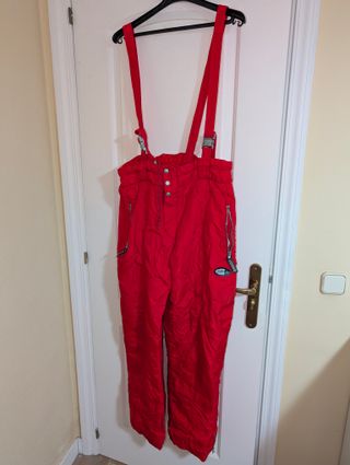 Pantalón impermeable de esquí rojo BRUGI jump-jet