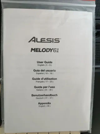 Teclado Alesis Melody 61 con soporte y banqueta