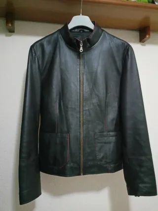 Chaqueta de Piel HervásPiel Negra