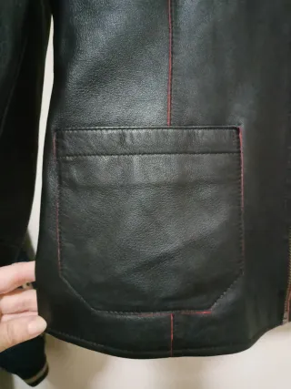 Chaqueta de Piel HervásPiel Negra