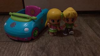 Coche Pinypon, unicornios y 4 muñecos + accesorios