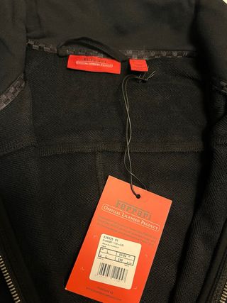 Sudadera Ferrari Cremallera Negra