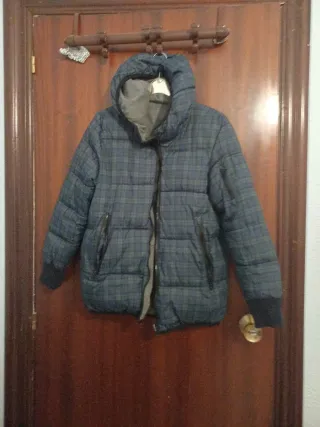 Cazadora reversible gris y azul T 11-12